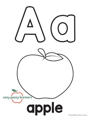 Alphabet coloring pages