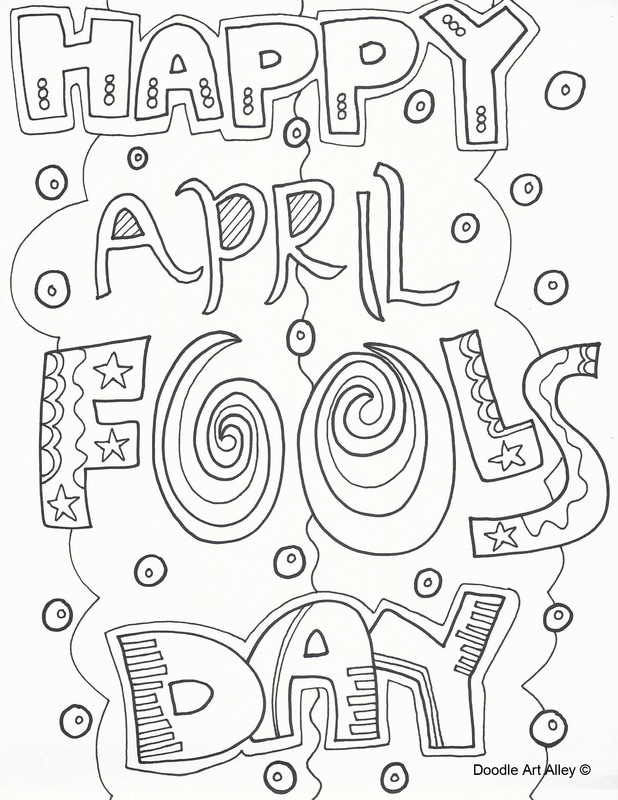 April fools day coloring pages