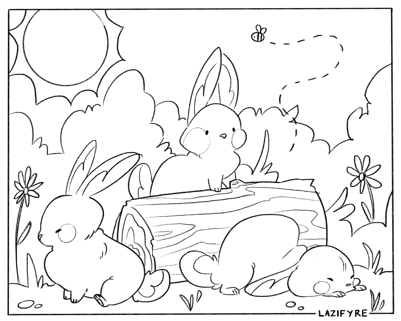 April coloring page