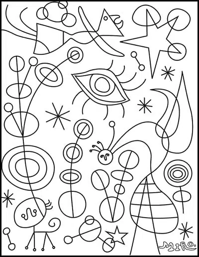 Fine art coloring pages