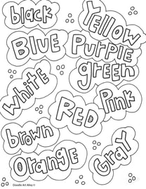 Visual art coloring pages printables