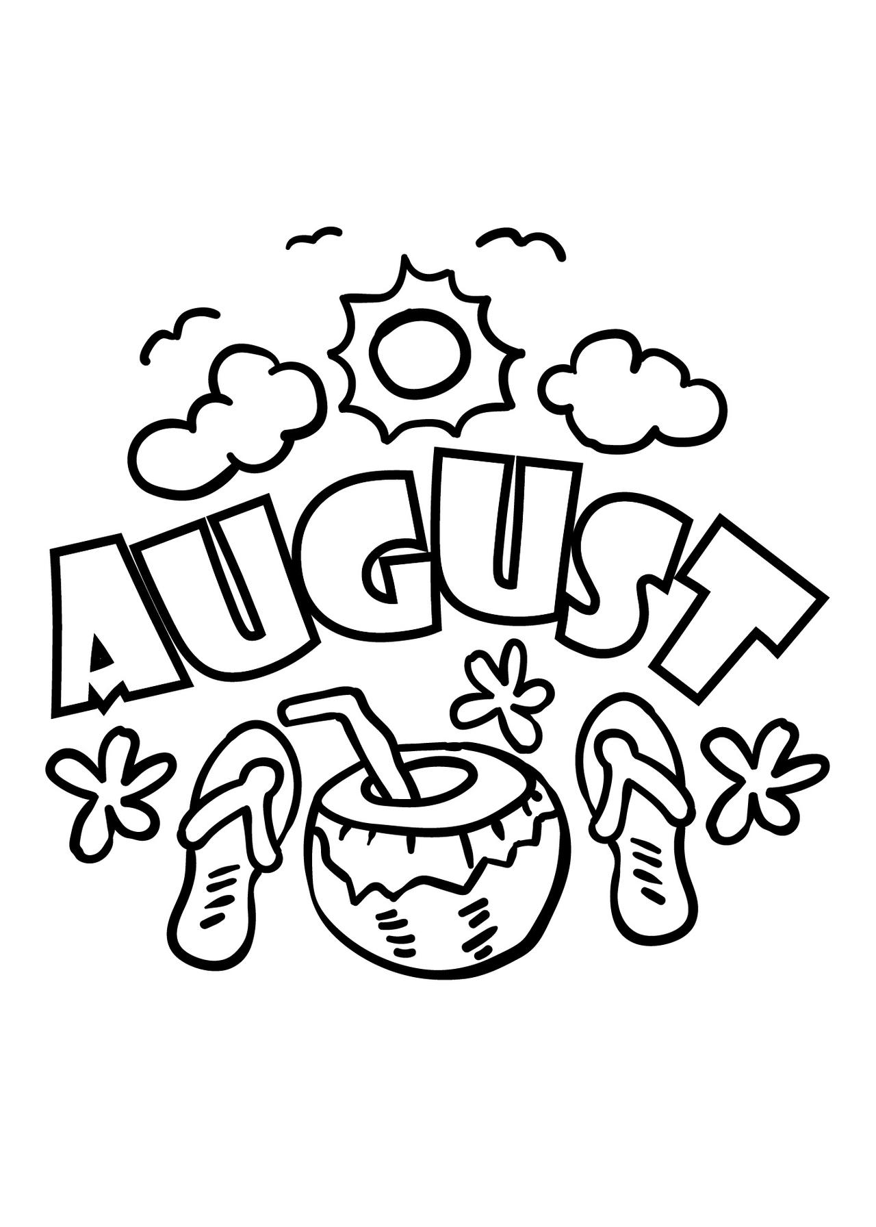 August coloring pages by coloringpageswk on