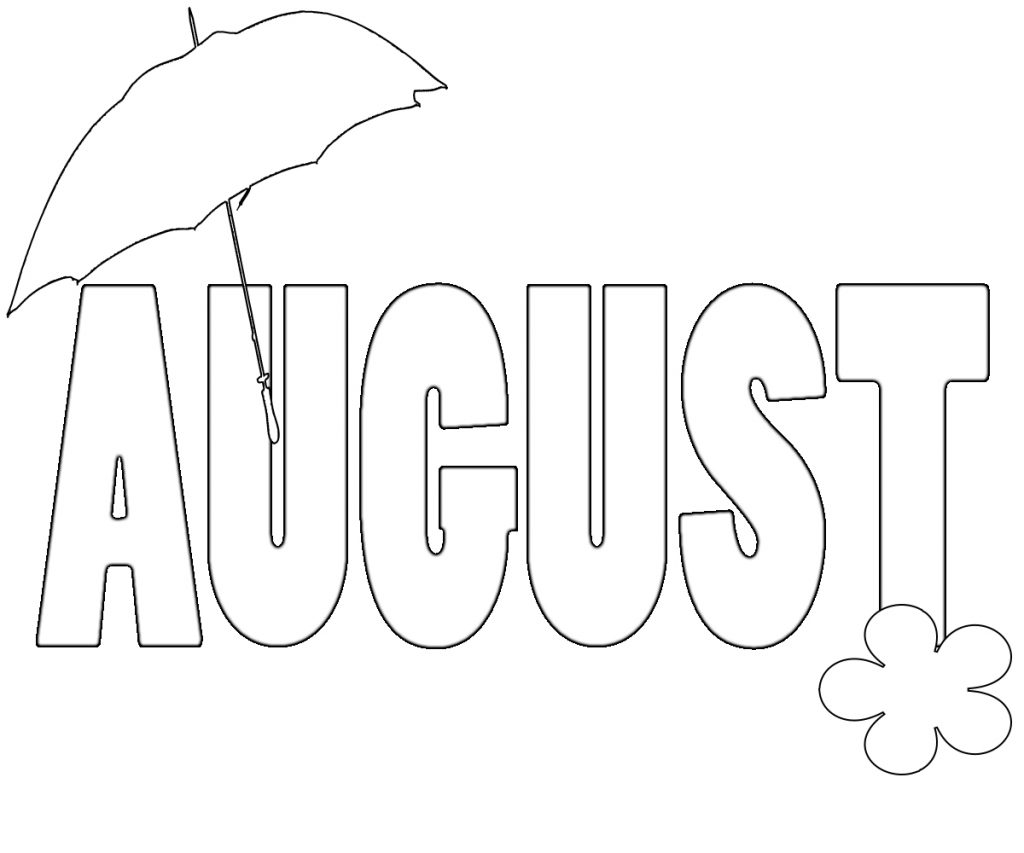 August coloring pages