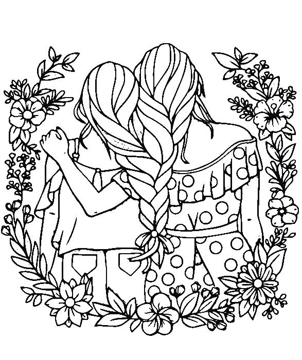 Bff coloring pages printable for free download