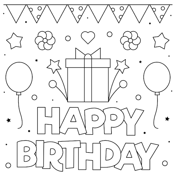 Free printable birthday cards for everyone happy birthday coloring pages birthday coloring pages birthday card printable