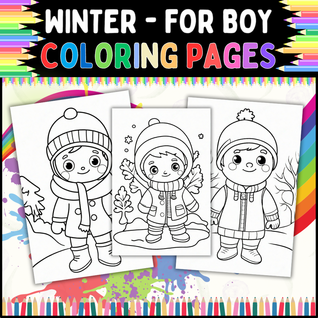 Winter coloring pages for boys tons of fun for kids of all ages made by teachers