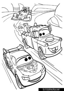 Cars coloring page