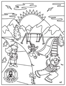 Free downloadable coloring sheet for children