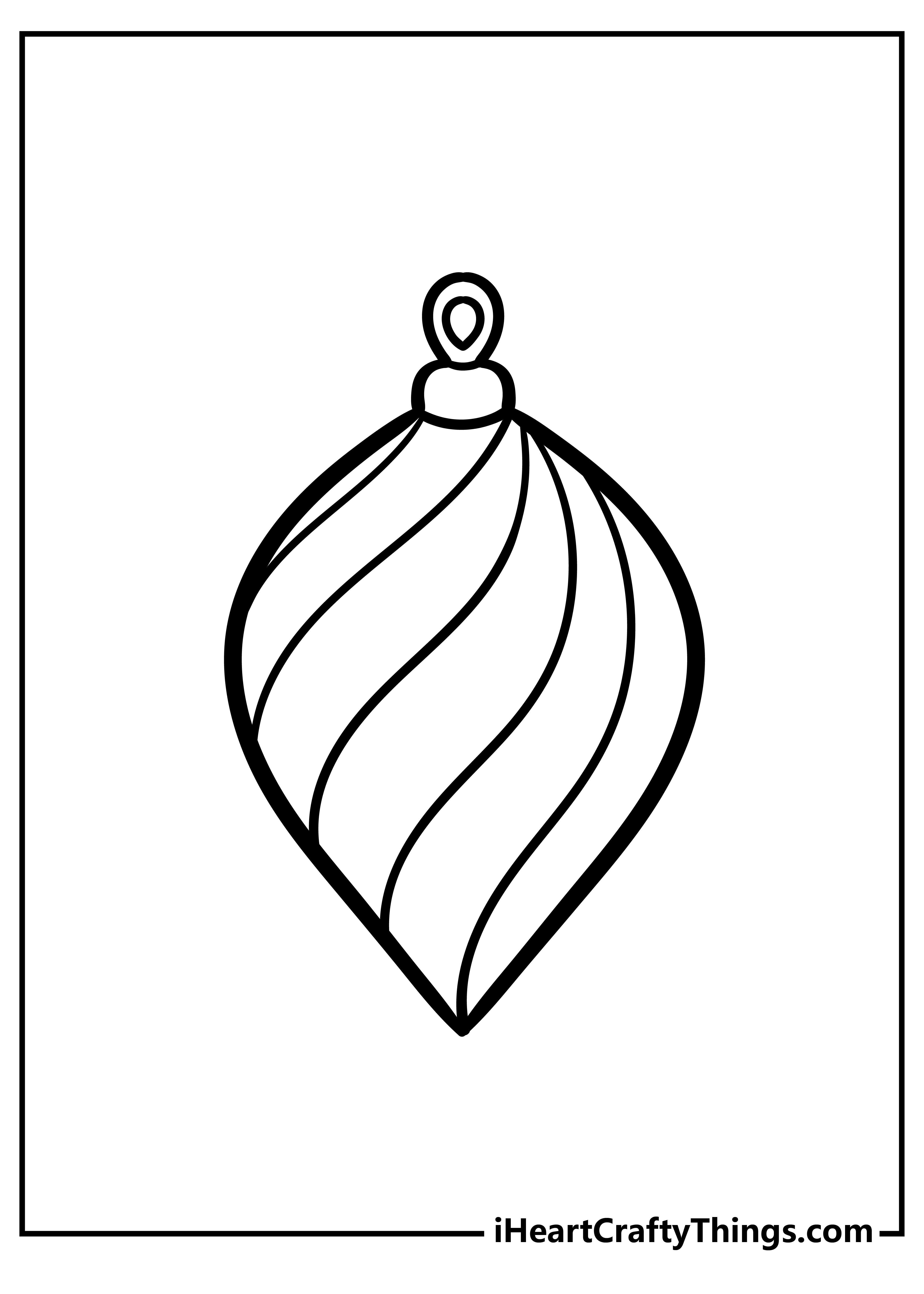 Christmas ornament coloring pages free printables