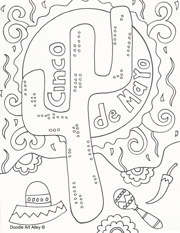 Cinco de mayo coloring pages