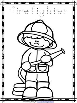 Free munity helpers tracing and coloring pages munity helpers worksheets munity helpers munity helpers kindergarten