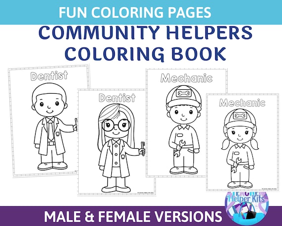 Munity helpers coloring pages munity helpers coloring coloring for kids k