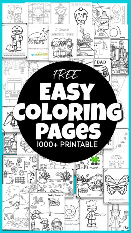 Ðï free printable easy preschool coloring pages over pages