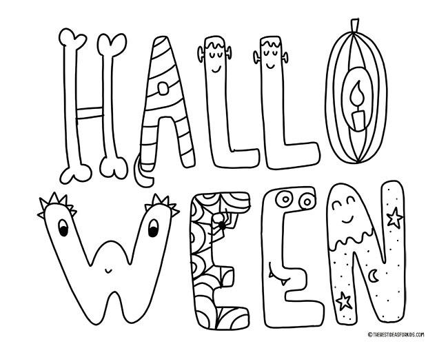 Halloween coloring pages free printables