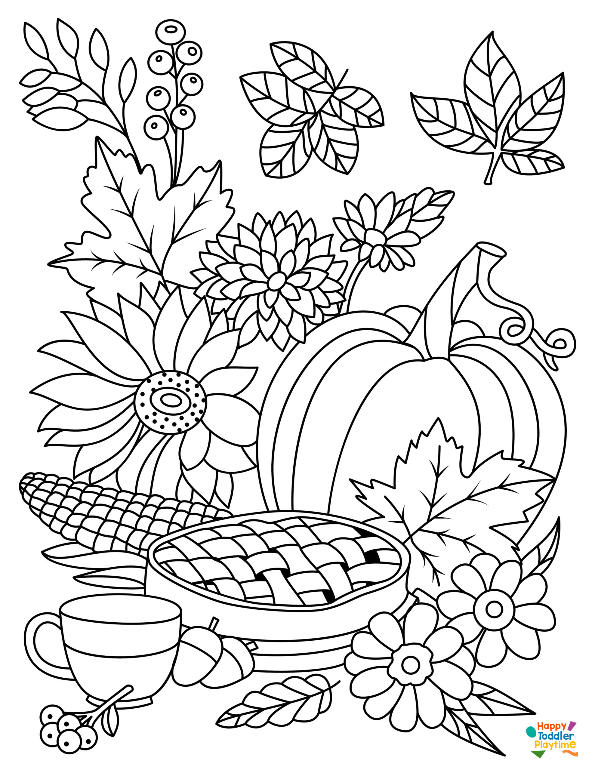 Fantastic fall coloring pages for kids