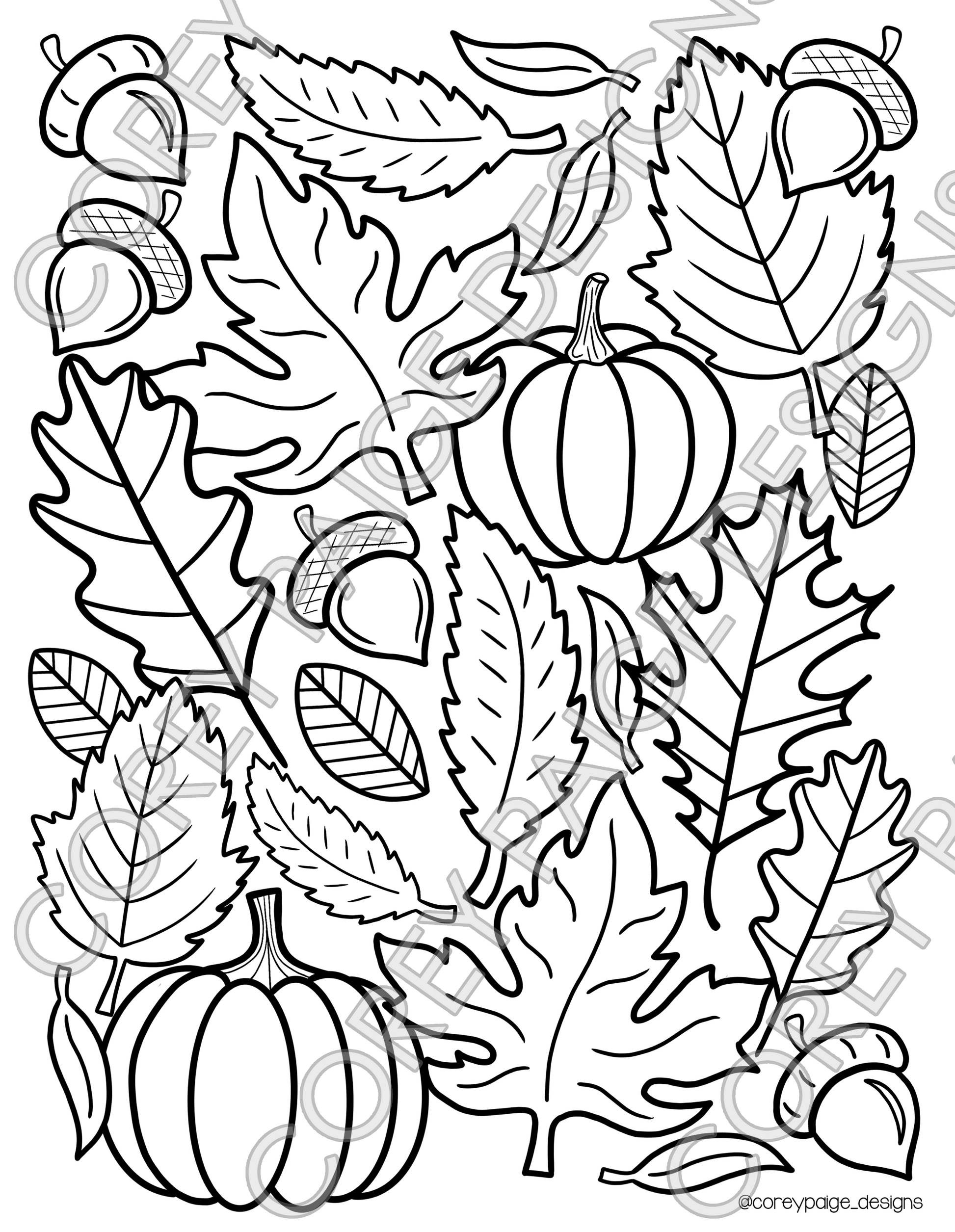 Seasons coloring sheet pack â