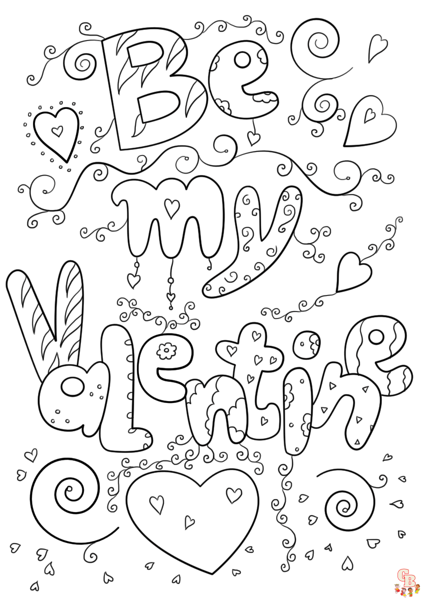 February coloring pages for kids