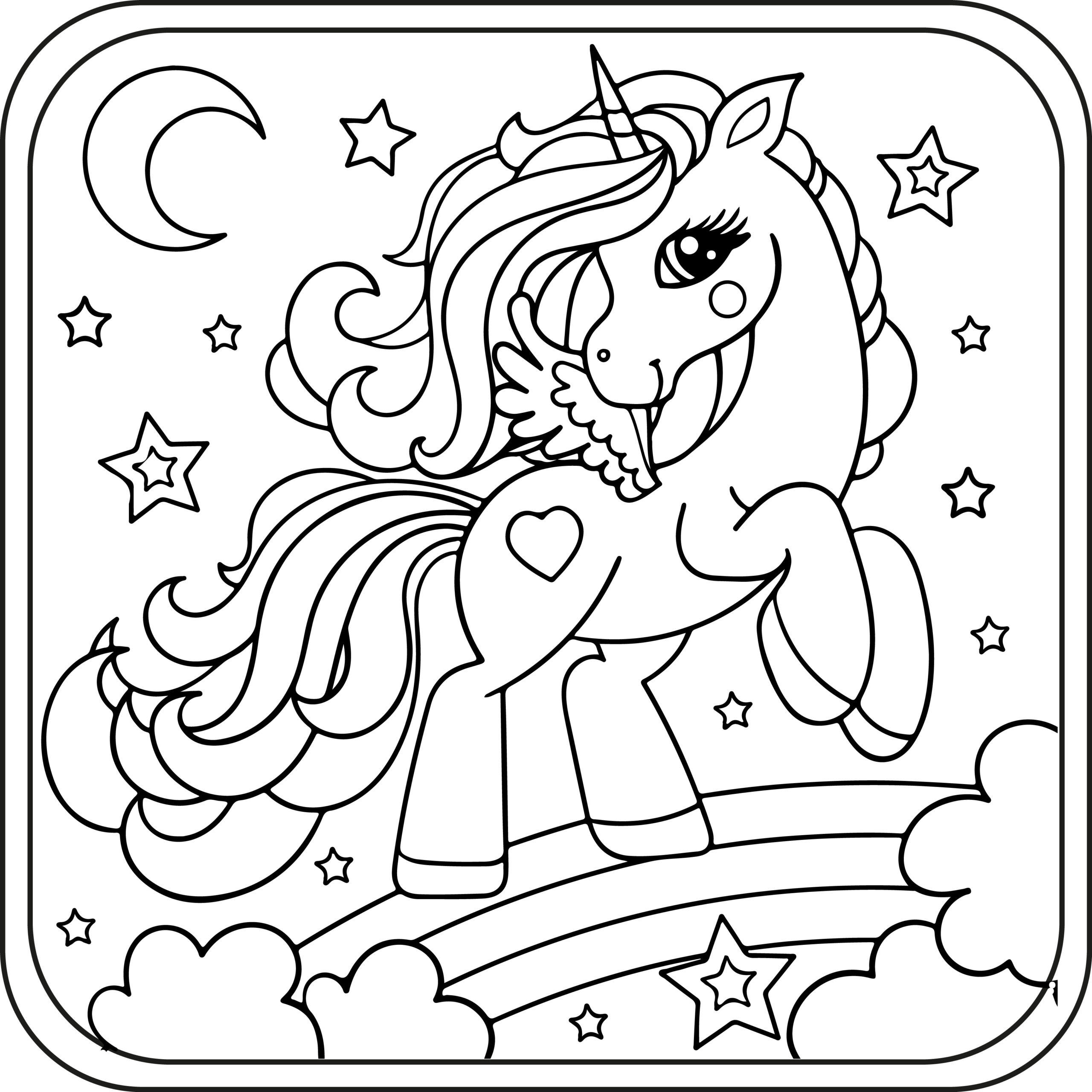 Unicorn coloring pages preschool kindergarten first grade made by teachers