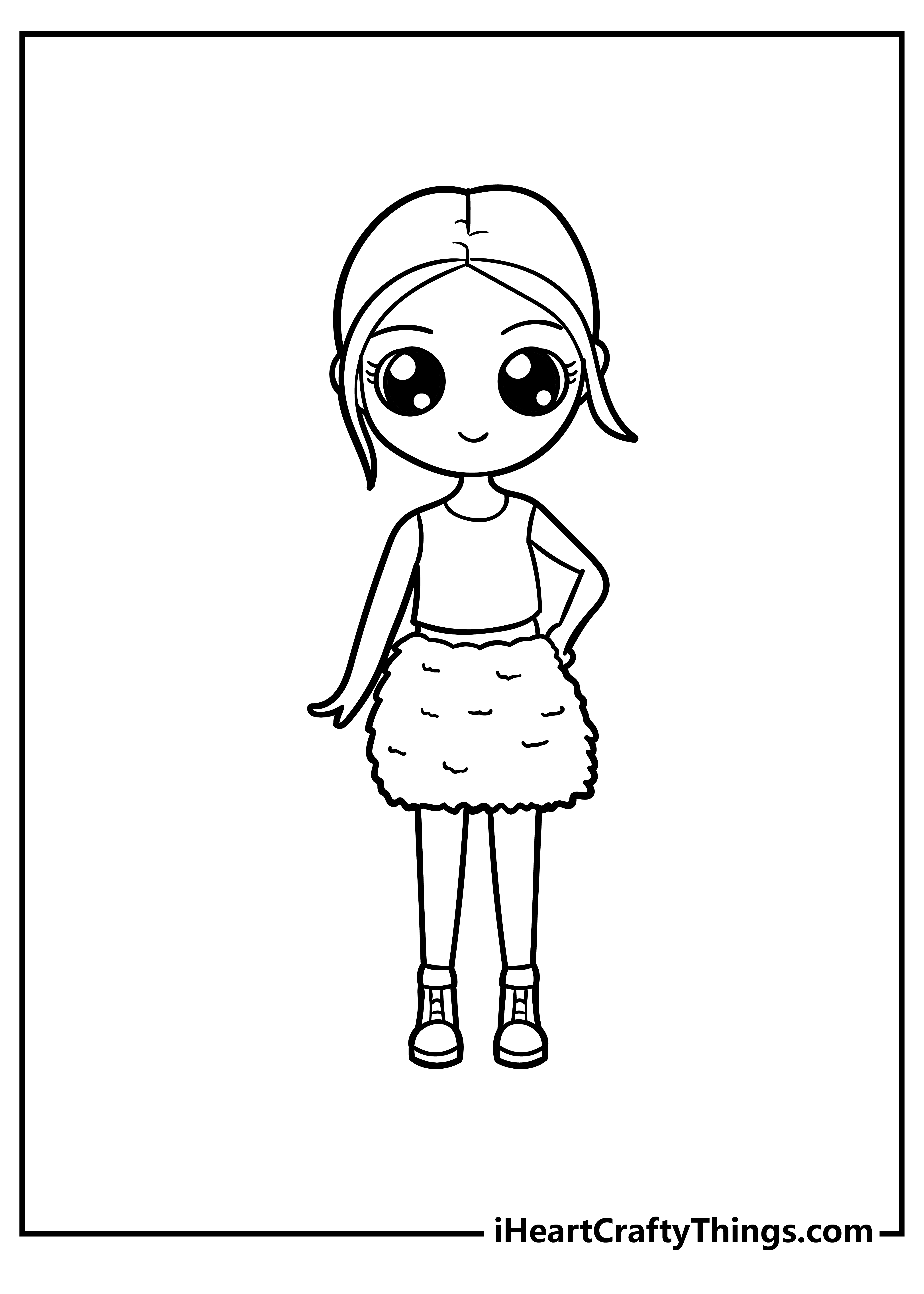 Cute coloring pages for girls free printables