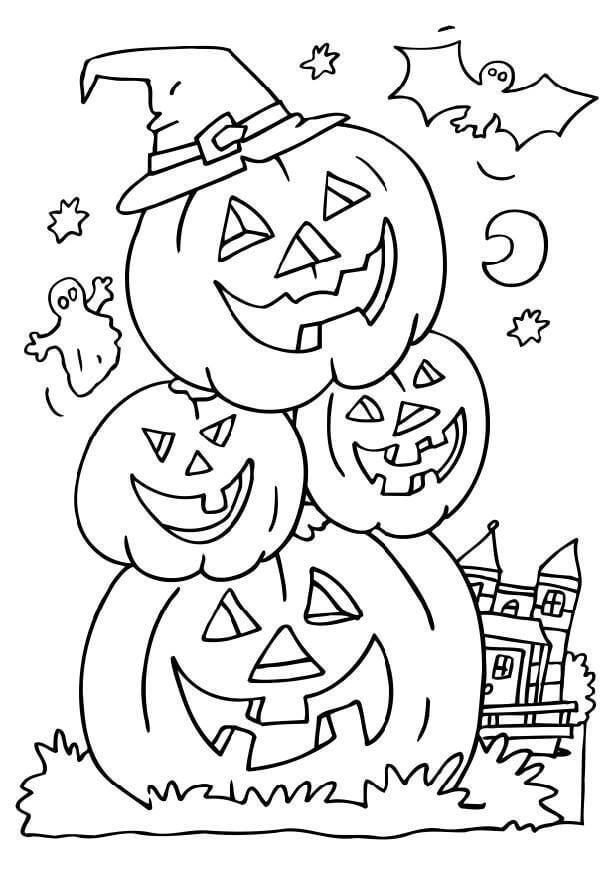 Printable halloween coloring pages