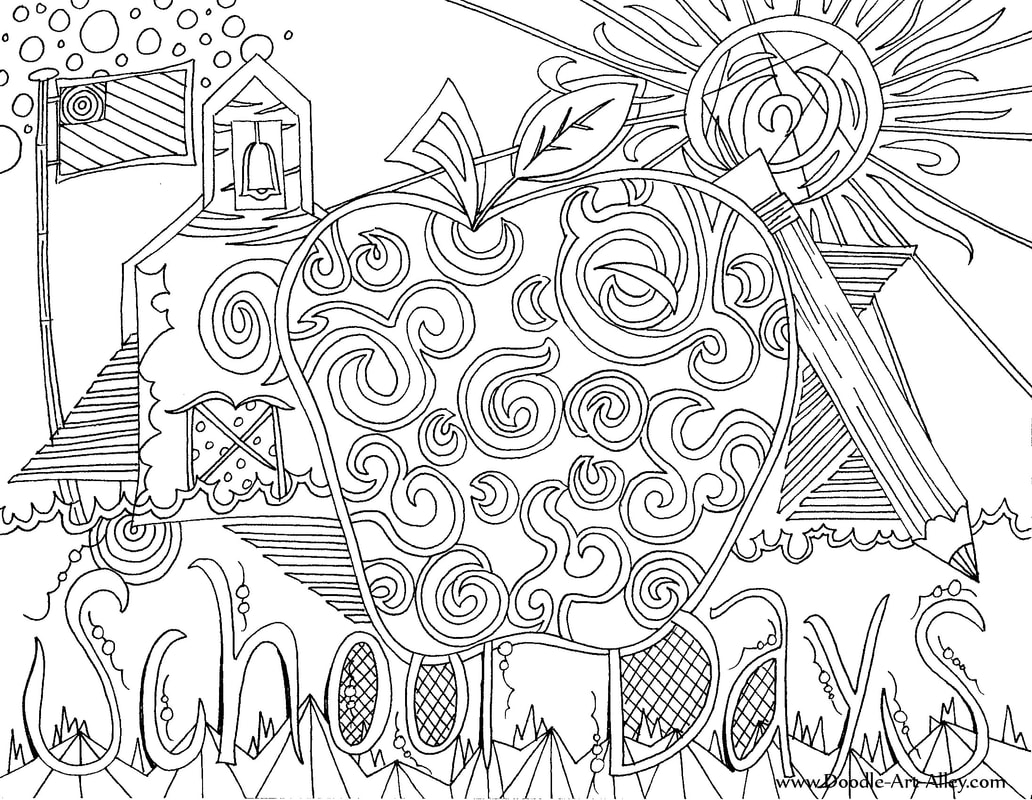 Back to school coloring pages printables