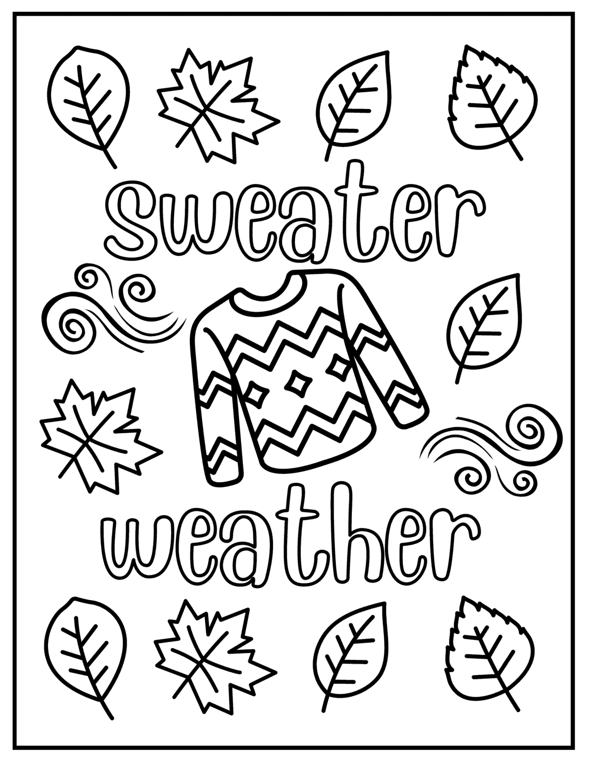 Free printable fall coloring pages