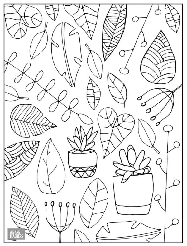 Free adult coloring pages for stressed out teachers