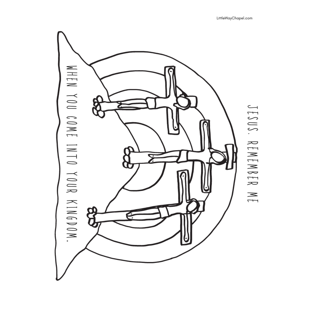 Holy week coloring pages â little way chapel