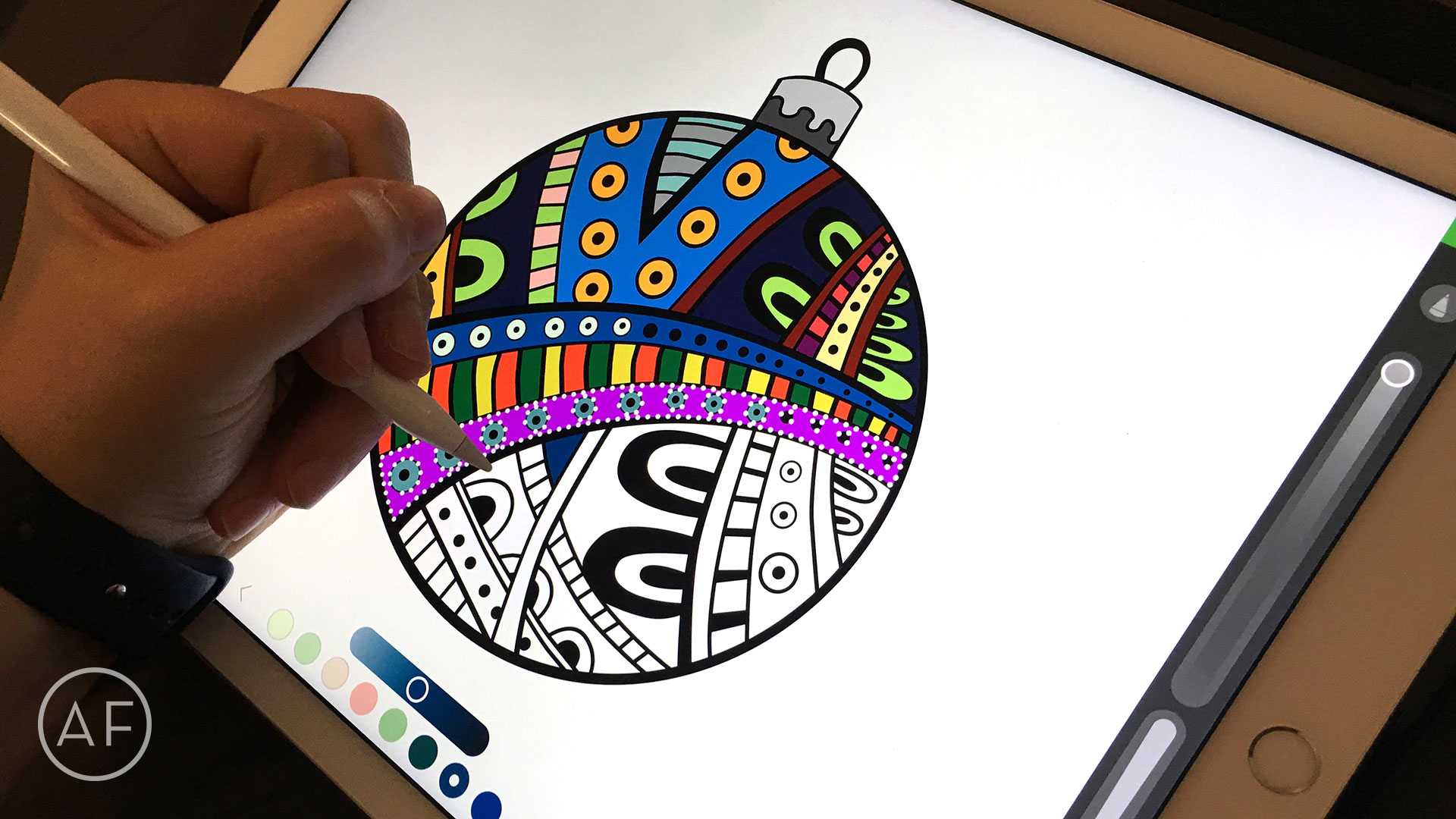 How to color with the ipad pro and apple pencil