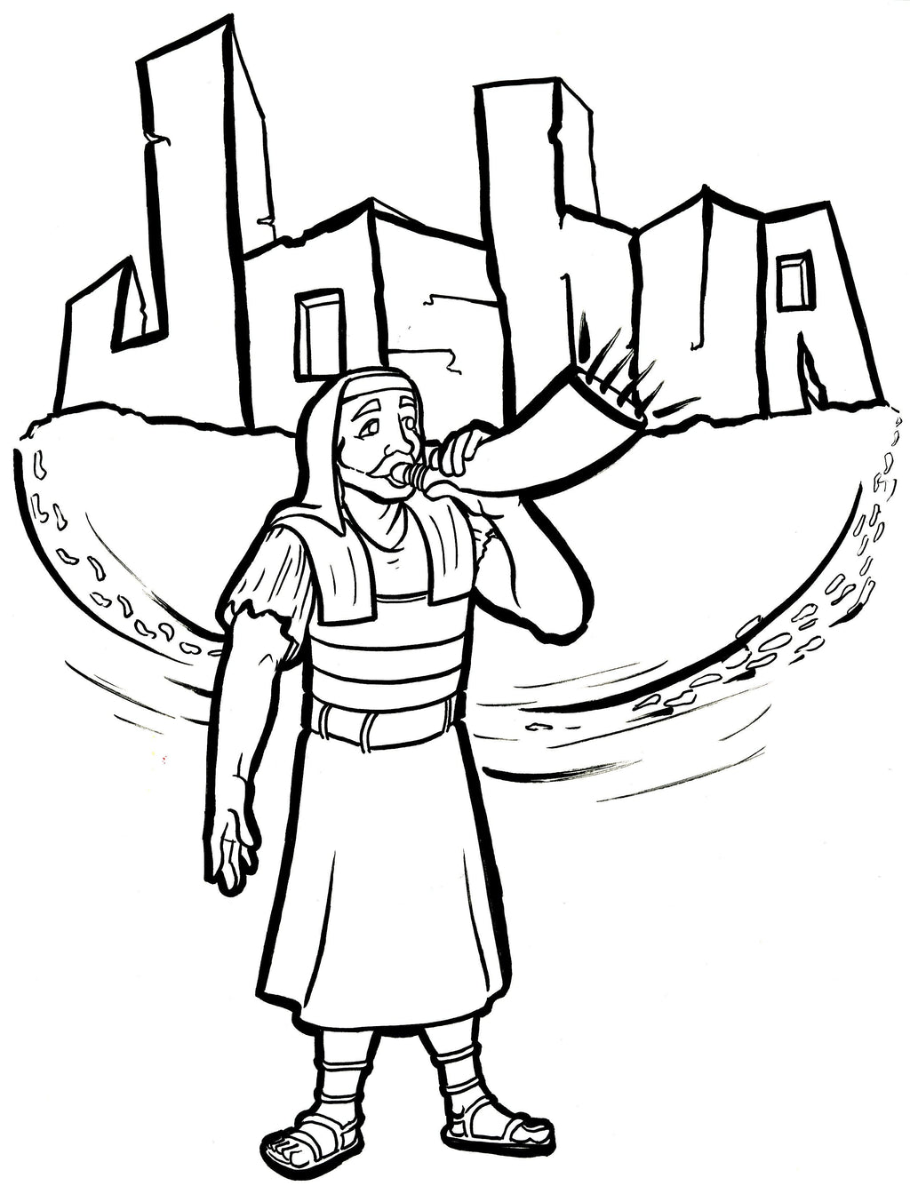 Joshua coloring page