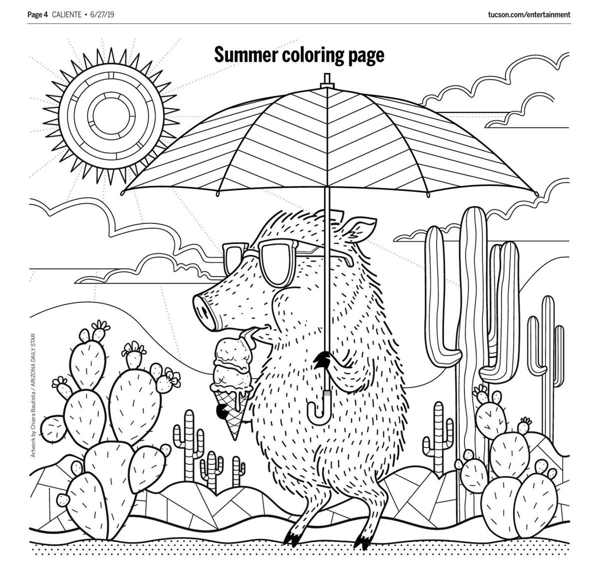 June coloring page