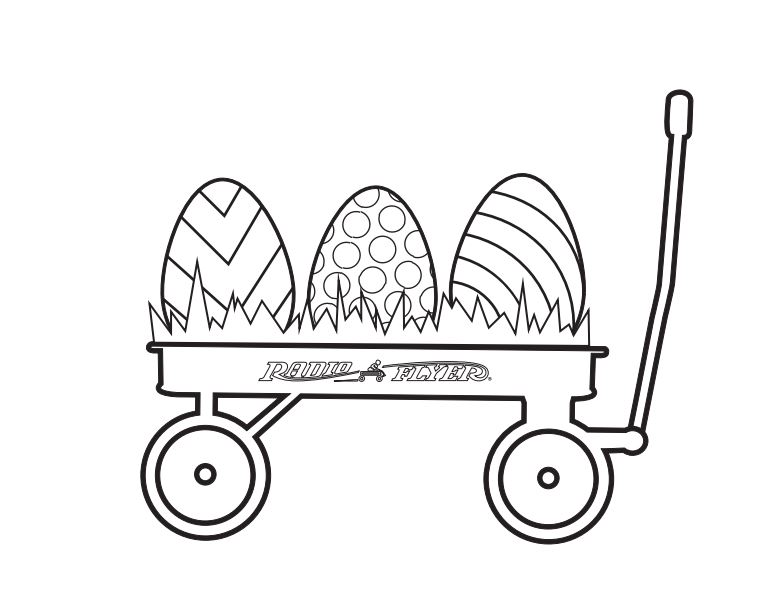 Easter coloring pages printables for kids radio flyer