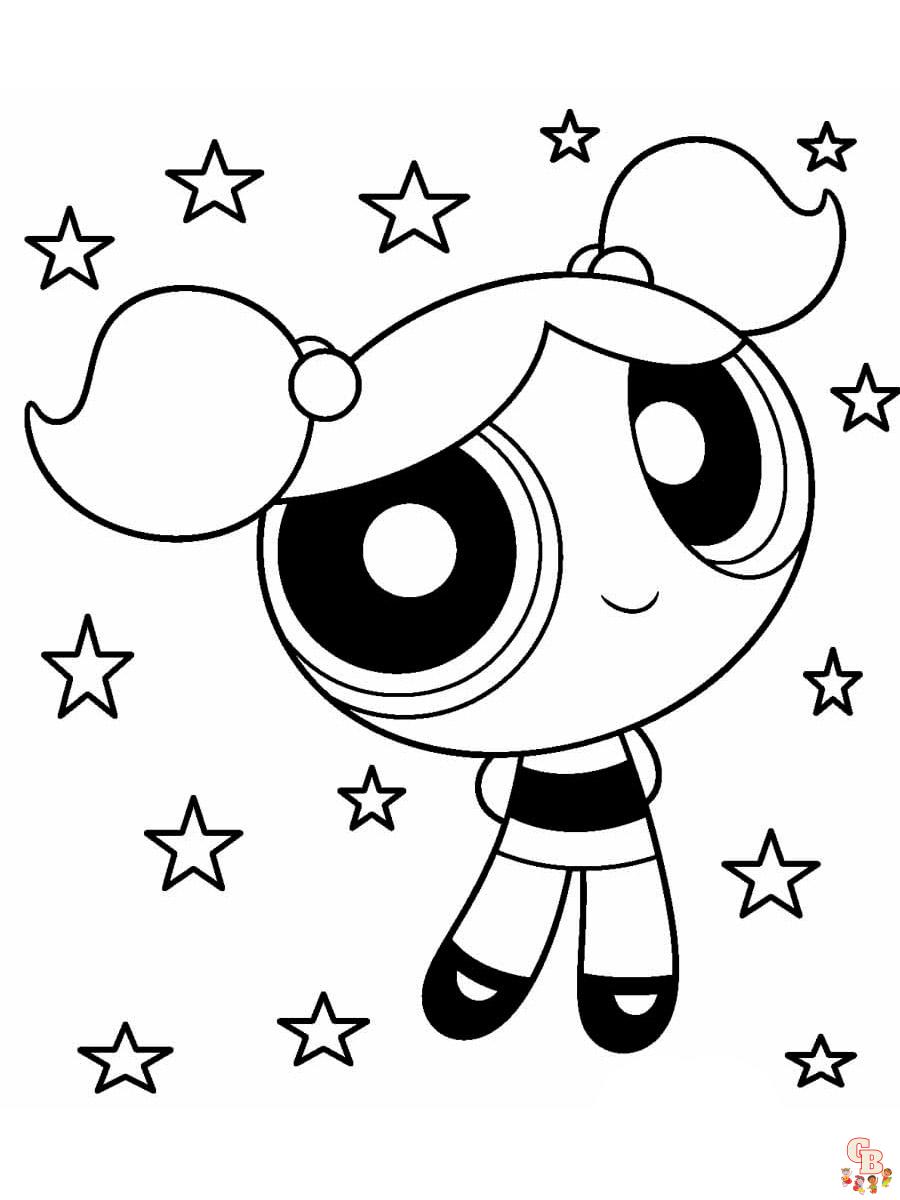 Printable powerpuff girls coloring pages for kids