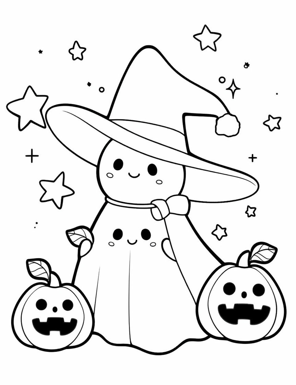 Spooky halloween coloring pages for kids and adults