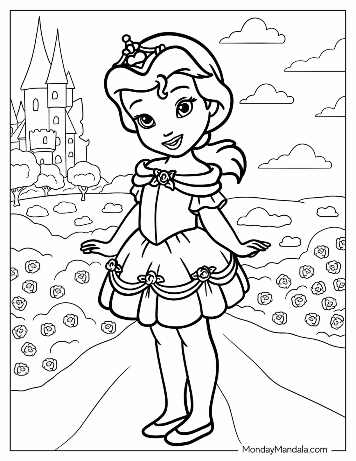 Disney princess coloring pages free pdf printables