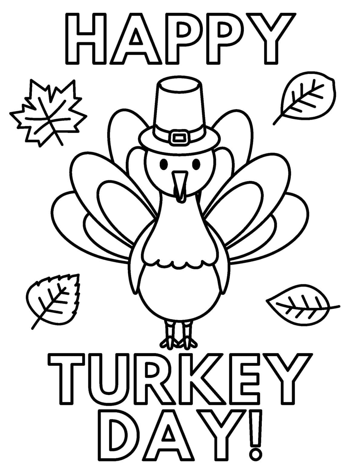 Free thanksgiving coloring pages for kids and adults