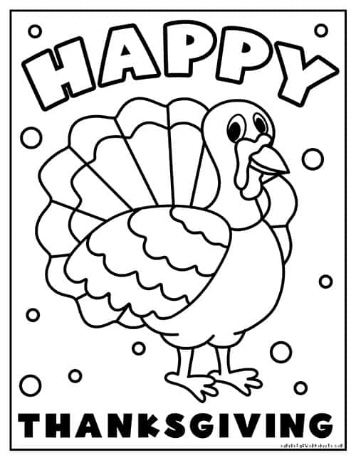 Thanksgiving coloring pages