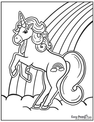 Unicorn coloring pages