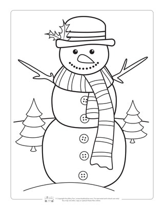 Winter coloring pages