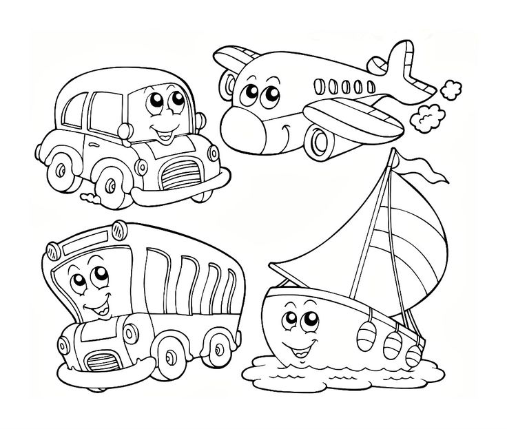 Transportation coloring worksheet for kids kindergarten coloring pages preschool coloring pages coloring books