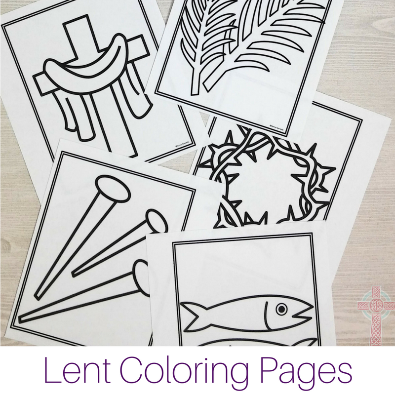 Lent coloring pages for catholic kids