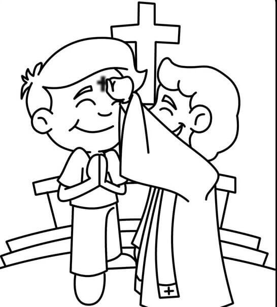 Ash wednesday coloring pages