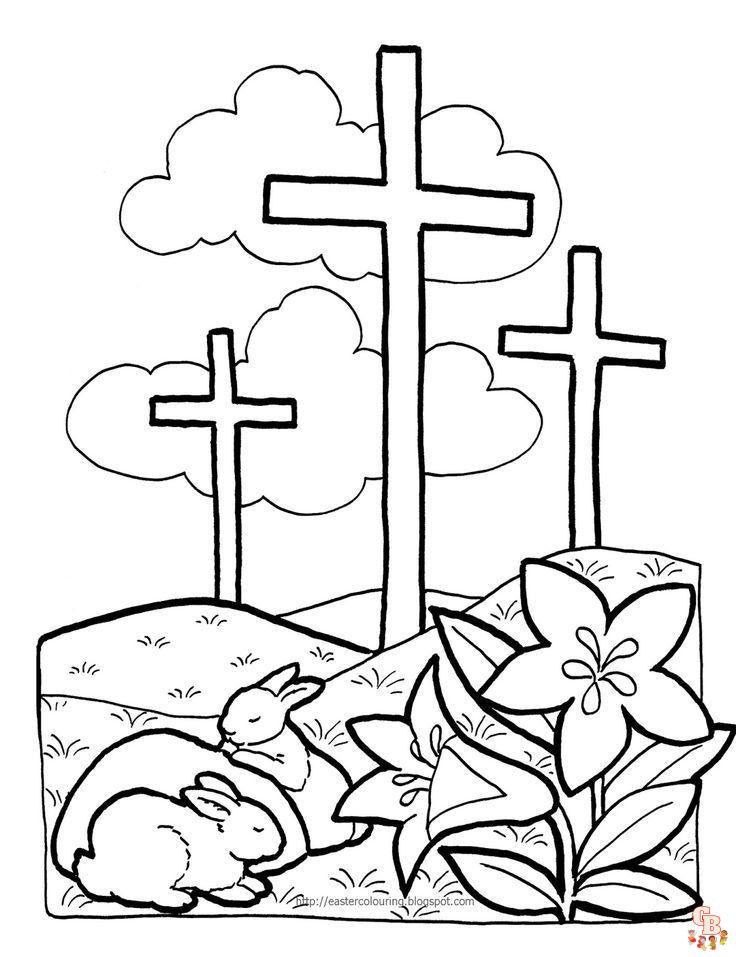 Free lent coloring pages for kids