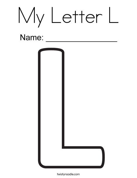 My letter l coloring page letter l lettering free printable letters