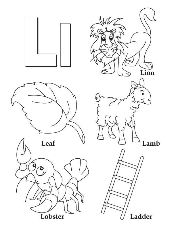 My a to z coloring book letter l coloring page download free my a to z colorinâ alphabet coloring pag coloring worksheets for kindergarten alphabet coloring