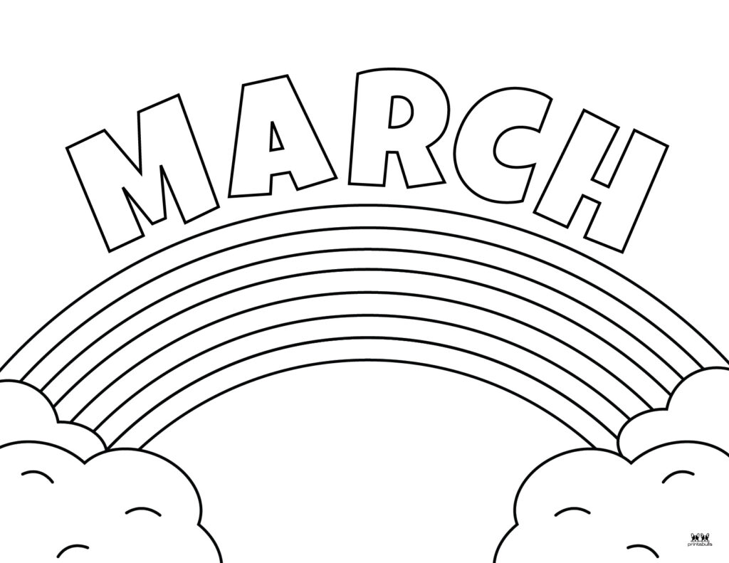 March coloring pages