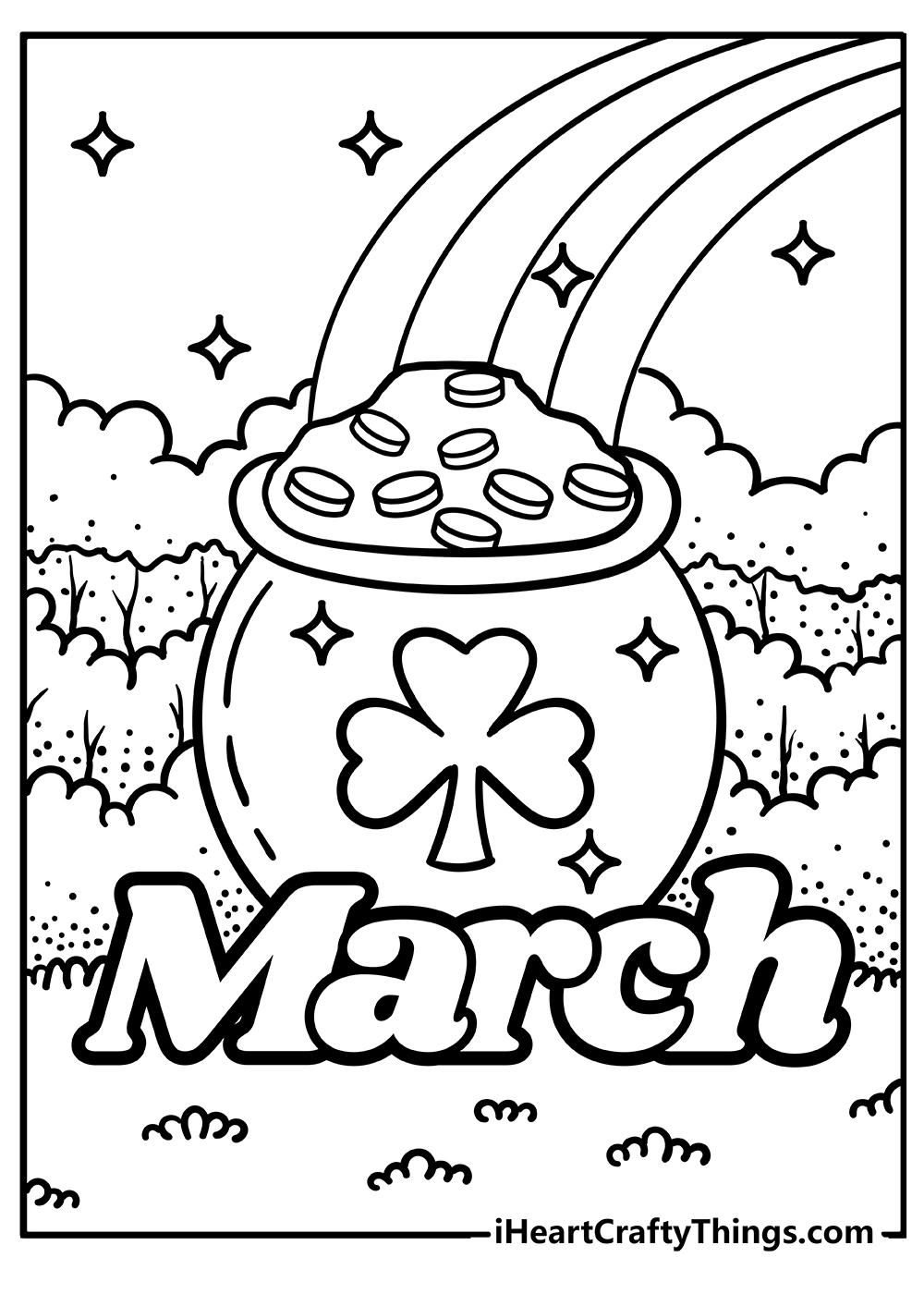 March coloring pages free printables