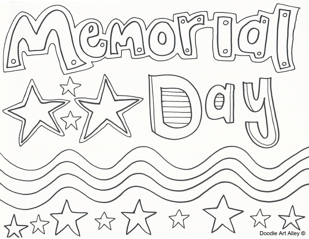 Memorial day coloring pages