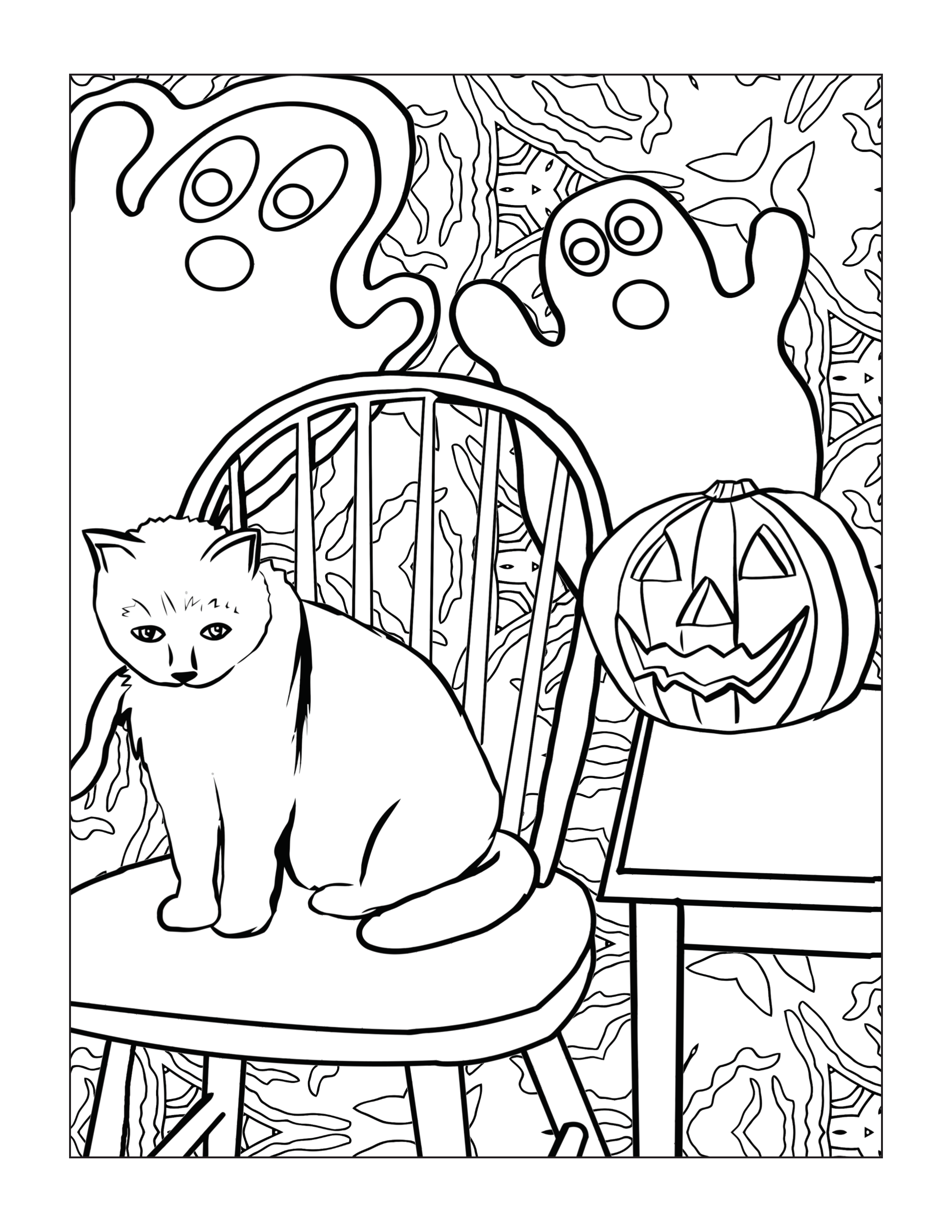 Halloween coloring pages for older kids