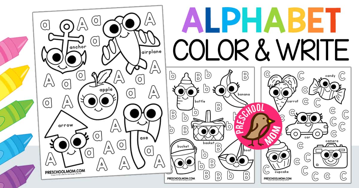 Alphabet coloring pages